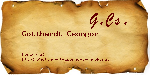 Gotthardt Csongor névjegykártya